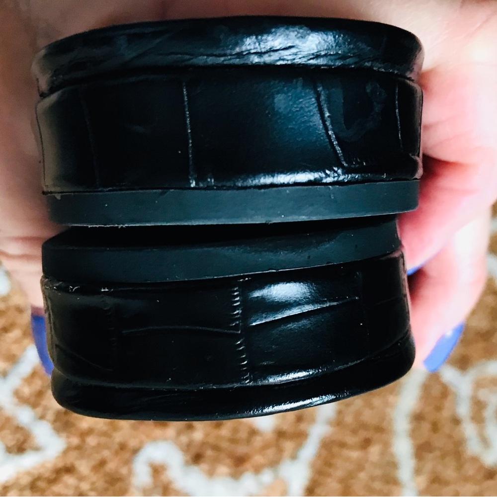 J. Crew Black Croc-Embossed Flats - Picture 4 of 4